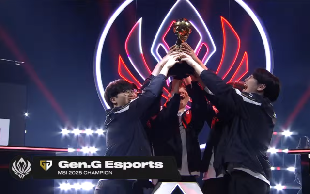 젠지가 MSI 2025 우승을 차지했다. /유튜브 캡처