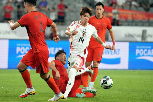 중국과 일본의 동아시안컵 경기장면/게티이미지코리아