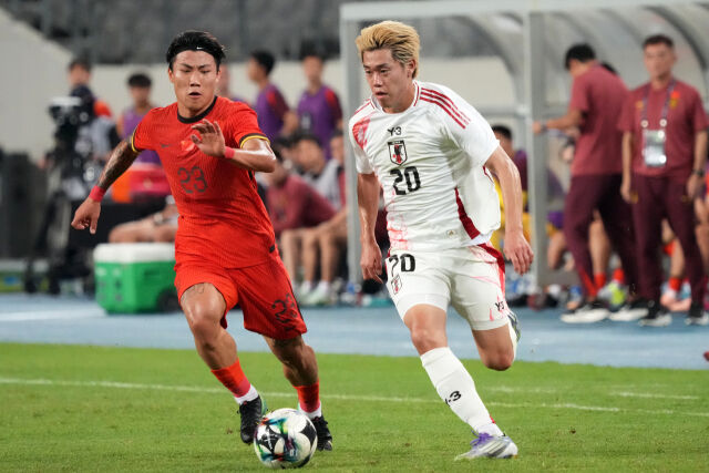 중국과 일본의 동아시안컵 경기장면/게티이미지코리아