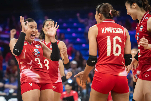 태국 여자배구대표팀./FIVB