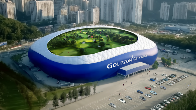골프존의 지속가능한 골프문화를 위한 새로운 모델인 ‘시티골프(CITY GOLF)’ 조감도. /골프존