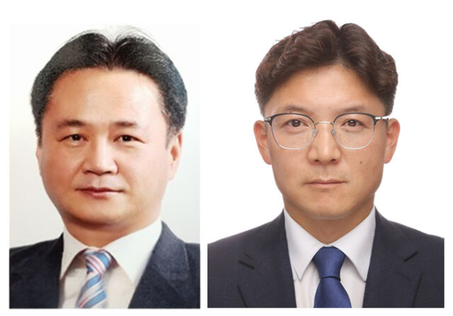 구자억 대표(왼쪽), 심승식 상무보. /한국팜비오