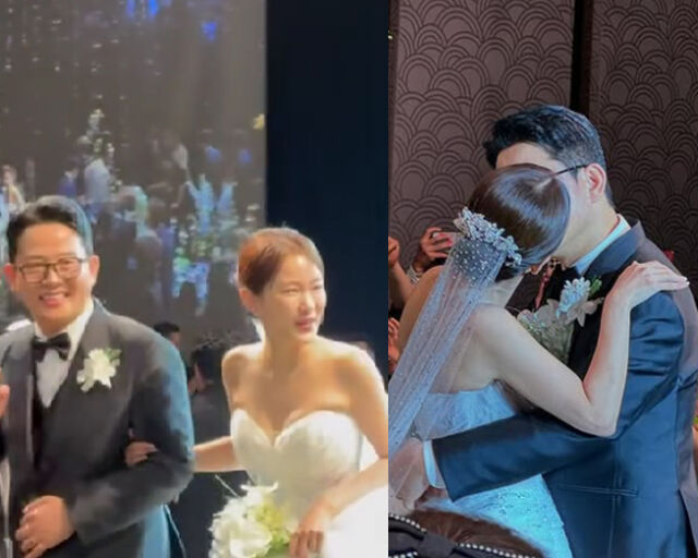 김지민 김준호가 성대한 결혼식을 마무리했다. / 김기리 소셜미디어 