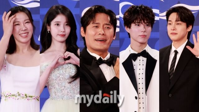 왼쪽부터 염혜란, 아이유, 최대훈, 박보검, 강유석 / 마이데일리