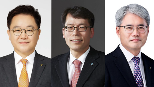 왼쪽부터 강석훈 산업은행 회장, 김성태 기업은행장, 윤희성 수출입은행장./각 사