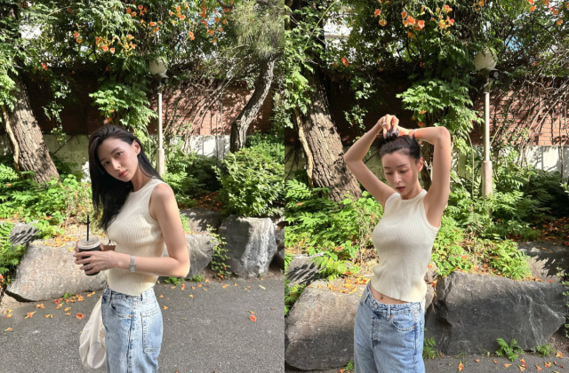 권나라가 청순하면서 섹시한 매력을 발산했다. / 권나라 인스타그램 캡처