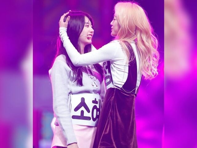 김소혜와 김세정./김소혜 SNS
