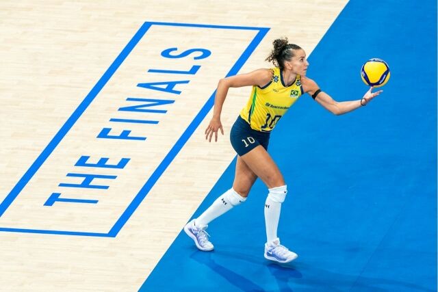 국제배구연맹(FIVB) 발리볼네이션스리그(VNL) 첫 우승 의지를 드러낸 브라질 가비./FIVB