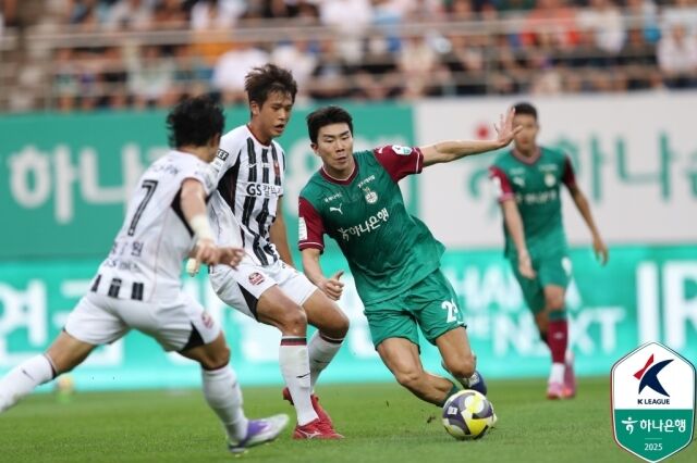 대전과 서울의 경기 모습/한국프로축구연맹