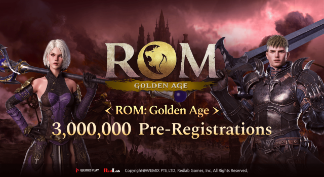위메이드는 웹3 MMORPG '롬: 골든 에이지'가 사전예약 300만명을 돌파했다. /위메이드