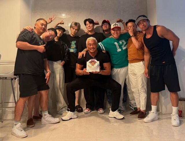 추성훈이 생일파티 비하인드 사진을 공개했다. / 추성훈 인스타그램 캡처