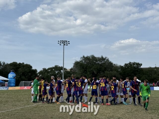 FC서울(해치서울FC)이 대회 2일차 일정에서 아약스를 3-0으로 완파한 뒤 바르셀로나와 0-0으로 무승부를 거뒀다./휴스턴(미국)=노찬혁 기자