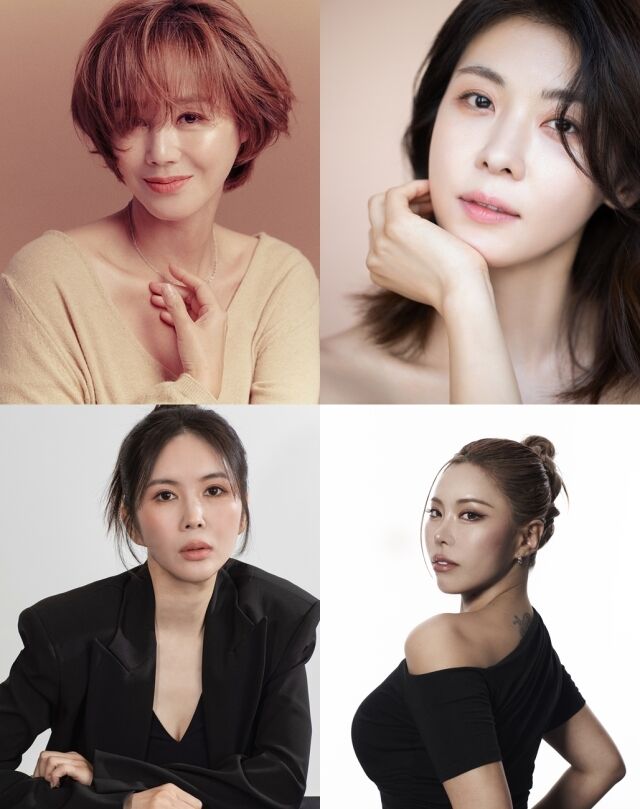 왼쪽부터 시계 방향으로 배우 김성령, 하지원, 댄서 겸 안무가 가비, 방송인 장영란 / JTBC