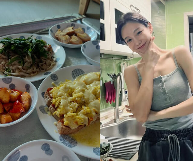 신소율이 부모님을 위한 한상차림을 했다. / 신소율 소셜미디어