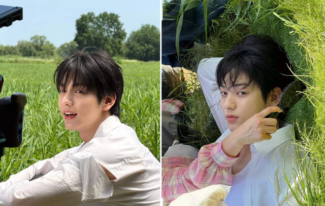 TXT 수빈이 'Beautiful Strangers' 활동 비하인드 사진을 공개했다./수빈 인스타그램