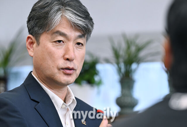 2025년 8월 4일 전라북도 무주 태권도원에서 진행된 태권도진흥재단 김중헌 이사장 인터뷰./무주=송일섭 기자