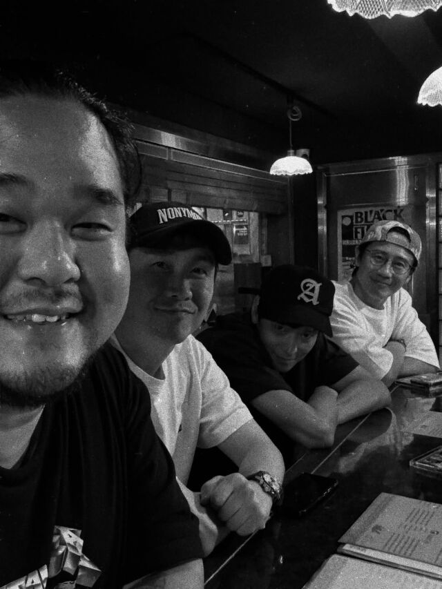 배우 이규형(왼쪽부터), 오정세, 강동원, 신하균. / 이규형 인스타그램 캡처