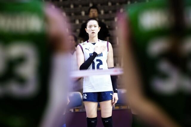 한국 여자배구대표팀의 이다현./FIVB