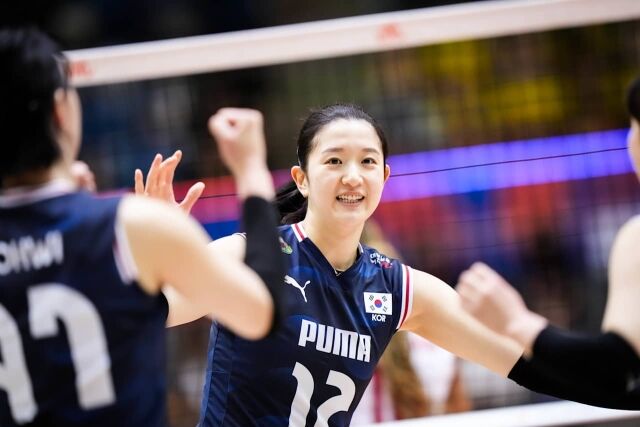 국가대표 미들블로커 이다현./FIVB