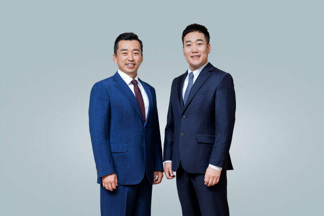 바디프랜드 새 대표로 선임된 곽도연(왼쪽), 김철환 공동대표. /바디프랜드