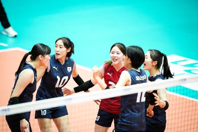한국 U21 여자배구대표팀./FIVB