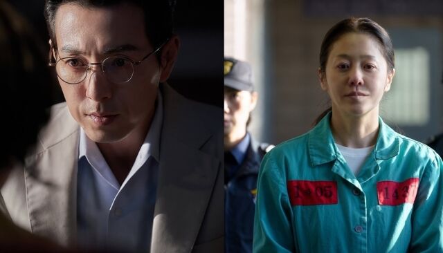 배우 정성일(왼쪽)과 고현정이 나란히 '연쇄살인범' 역으로 연기 대결을 펼친다. /정성일, 고현정 소셜미디어