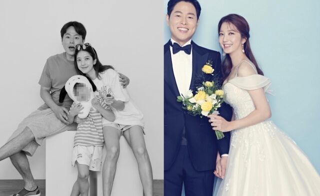 앵커 김현우와 기상캐스터 이여진 부부 가족사진 / 이여진 인스타그램