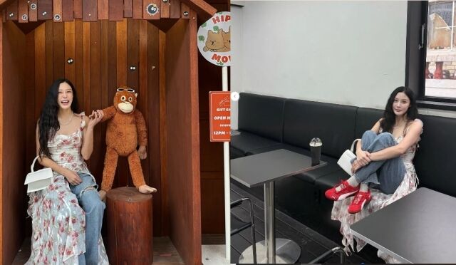 조국 전 조국혁신당 대표 딸 조민 씨가 부산서 휴가를 즐기고 있다./조민 소셜미디어