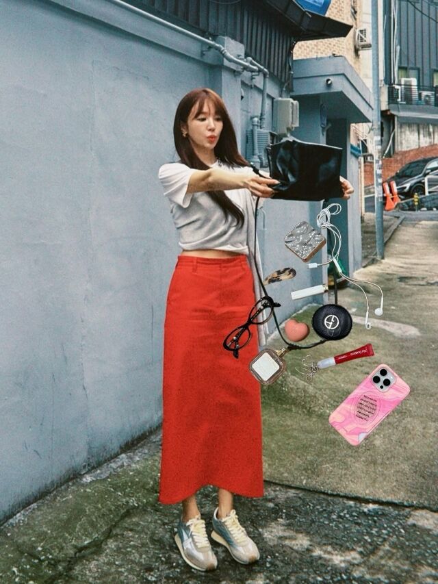 가수 겸 배우 윤은혜가 'OOTD 컷'을 공개했다. /윤은혜 소셜미디어