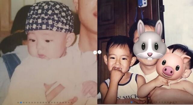 방탄소년단 뷔가 어린 시절 모습을 공개했다. /뷔 소셜미디어