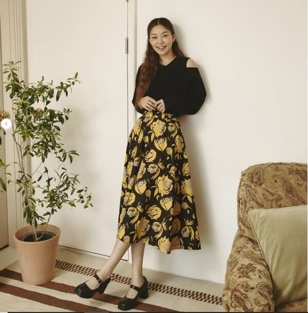 모델 송해나가 제안하는 가을 패션. /송해나 소셜미디어