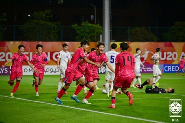 지난 2월 중국에서 개최된 아시아축구연맹(AFC) 20세 이하(U-20) 아시안컵 당시 남자 U-20 대표팀./대한축구협회