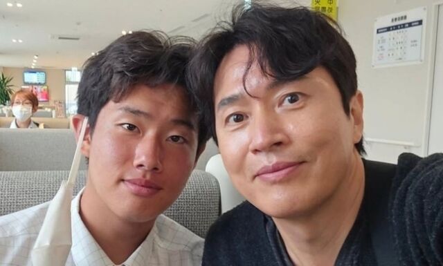 김정민과 아들 김도윤./ 김정민 SNS