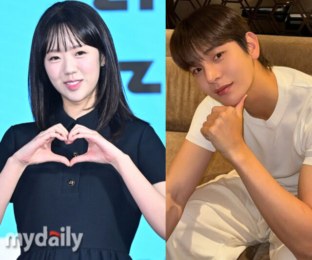 지예은이 최종우와 사적 만남에서 연락을 주고 받았다고 밝혔다. / (왼쪽) 마이데일리 DB, (오른쪽) 최종우 소셜미디어