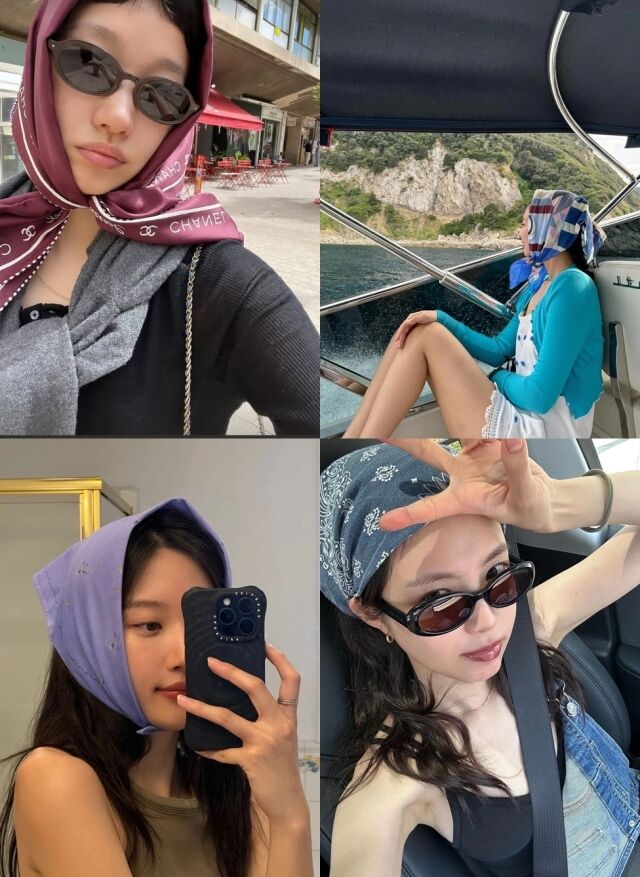 왼쪽부터 시계방향으로 배우 김고은, 블랙핑크 제니, 손나은, 문가영 / 각 인스타그램