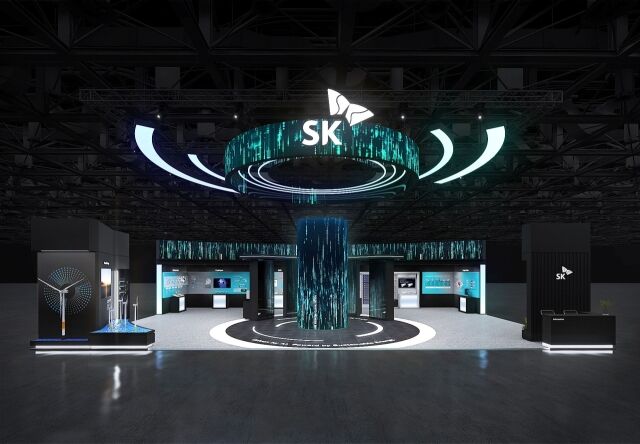 오는 27~29일 부산 해운대구 벡스코(BEXCO)에서 열리는 2025 기후산업국제박람회(WCE) SK 전시관 조감도. /SK이노베이션