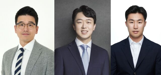 이선호 CJ제일제당 식품성장추진실장(왼쪽부터), 신상열 농심 전무, 전병우 삼양라운드스퀘어 상무. /각 사