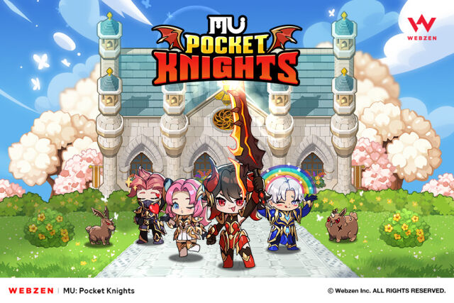 웹젠이 신작 방치형 RPG ‘뮤 포켓 나이츠’의 해외 소프트런칭을 시작으로 국내외 정식 서비스 준비에 돌입했다. /웹젠