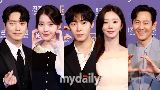 왼쪽부터 이준혁, 아이유, 추영우, 이주빈, 이정재 / 마이데일리