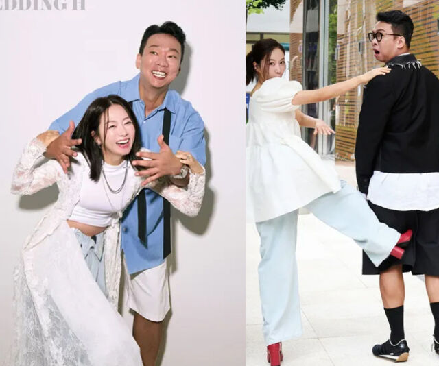 김지혜와 박준형이 웨딩드레스를 입고 20주년 결혼기념일을 축하했다. / 김지혜 소셜미디어