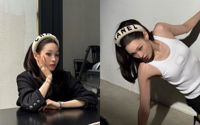 그룹 올데이 프로젝트 멤버 애니가 화보 촬영에 임하고 있다. / 애니 인스타그램