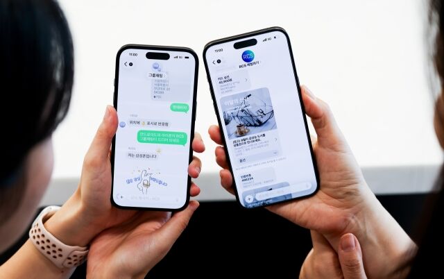 통신 3사는 19일 애플의 iOS 26 업데이트 이후 국내에서 아이폰 RCS 메시징 서비스를 공식 지원한다. /LG유플러