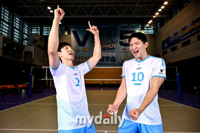 대한항공 한선수와 정지석./한혁승 기자