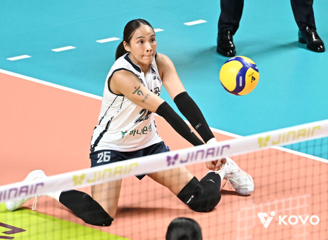 리시브하는 타나차./KOVO