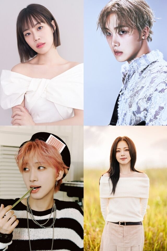 위 왼쪽부터 허영지, 윤산하, HYNN(박혜원), 펜타곤 후이 / ㈜포레스트 미디어, ㈜한강포레ENM, ENA