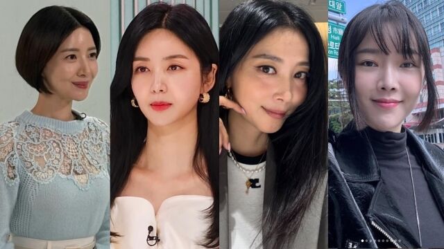 배우 윤세아, 박솔미, 오윤아, 배슬기(왼쪽부터). /소셜미디어