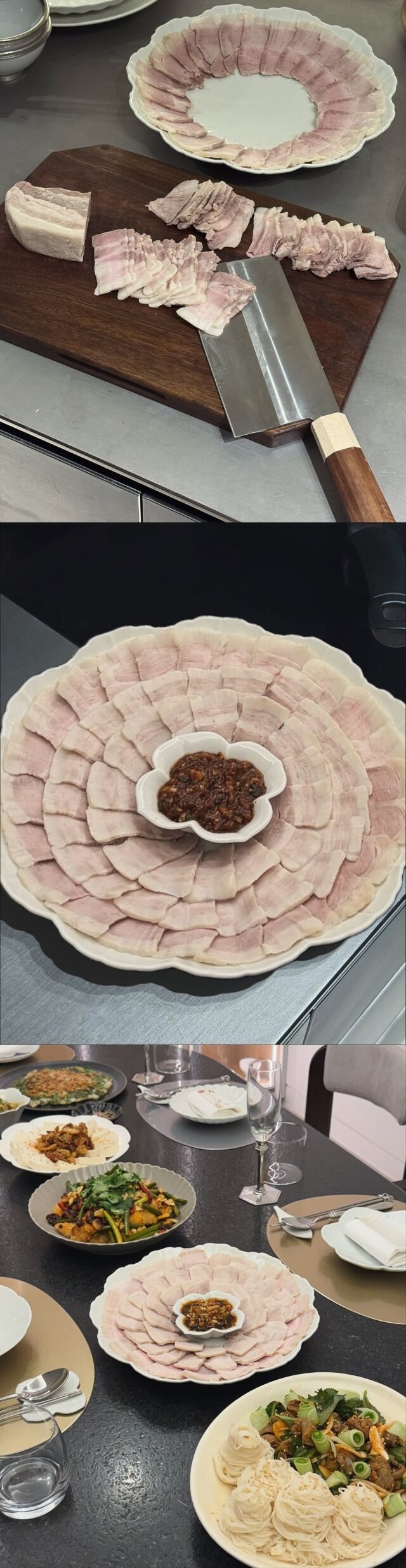 그룹 티아라 멤버 겸 가수 효민이 직접 준비한 집들이상 / 효민 인스타그램