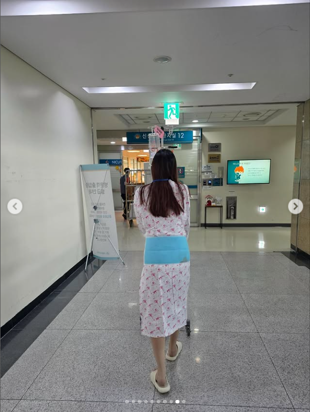 둘째 딸을 출산한 이시영. /이시영 소셜미디어