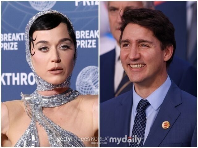 케이티 페리, 쥐스탱 트뤼도./게티이미지뱅크