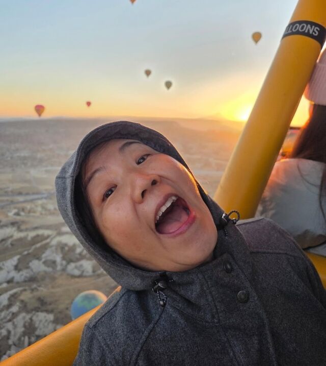 이성미가 열기구 위에서 자유를 만끽했다. / 이성미 인스타그램